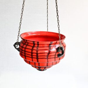 Glazen hang pot Art Deco - Afbeelding 2